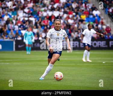 Austin, Stati Uniti. 08th Apr, 2023. Sophia Smith (8 Stati Uniti) in azione durante internazionale amichevole al Q2 Stadium di Austin, Texas, Stati Uniti (senza uso commerciale). (Elyanna Garcia/SPP) Credit: SPP Sport Press Photo. /Alamy Live News Foto Stock