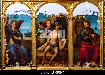 Spagna, Valencia, Chiesa di San Nicolás de Bari y San Pedro Mártir, soprannominata la Cappella Sistina valenciana, struttura gotica, decorazione barocca Foto Stock