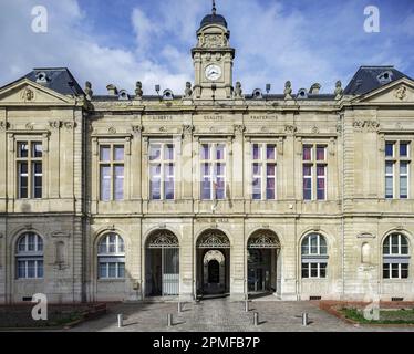 Francia, Seine-Maritime, Elbeuf-sur-Seine, designato come Città e Terre d'Arte e Storia francesi, Municipio di Elbeuf, costruito nel 1870 dall'architetto Emile Anger Foto Stock