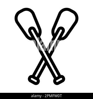 Icona linee spesse vettoriali delle piastre per uso personale e commerciale. Foto Stock