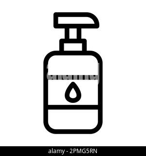 Icona Liquid SOAP Vector Thick Line per uso personale e commerciale. Foto Stock