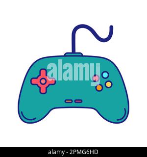 Game Controller icona Flat Design Vector Illustrazione Vettoriale