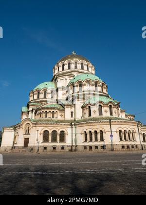 Cattedrale di San Alessandro Nevsky, Sofia, Repubblica di Bulgaria. Foto Stock