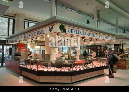 Marheineke Markthalle, Marheineke-Platz, Bergmannstraße, Kreuzberg, Berlino, Deutschland *** Local Caption *** , Berlin, Deutschland Foto Stock