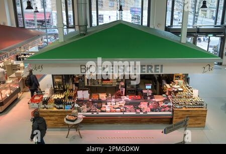 Marheineke Markthalle, Marheineke-Platz, Bergmannstraße, Kreuzberg, Berlino, Deutschland *** Local Caption *** , Berlin, Deutschland Foto Stock