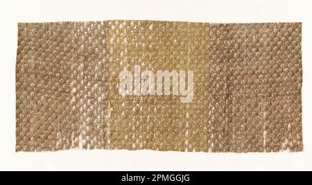 Frammento (India); cotone; ordito x trama: 20,3 x 44,8 cm (8") x 17 5/8 poll.); 1952-58-1 Foto Stock