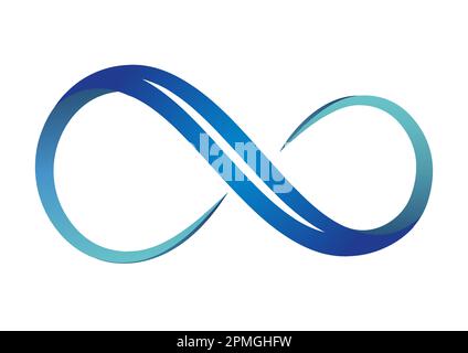 Infinity logo design vettore Illustrazione Vettoriale
