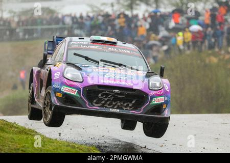 Foto del file datata 22-04-2022 di Craig Breen, famoso campione di rally irlandese, durante il WRC Croatia Rally. Durante i test pre-evento per il Rally di Croazia, il famoso campione irlandese di rally Craig Breen è scappato fuori pista e è morto su una strada locale a Golubovac nei pressi di Lobor, in Croazia, il 13 aprile 2023. Breen colpì l'estremità anteriore sinistra di un palo di legno e morì sul posto. Il passeggero James Fulton è rimasto inferito. Breen è stato uno dei più famosi piloti di rally. È figlio di Ray Breen, il campione nazionale irlandese di rally. Ha iniziato il karting all'età di nove anni, e il rally all'età di 17 anni. Dal 2019 al 2021, egli dro Foto Stock