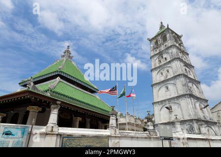 Moschea Kampung Kling a Malacca, Malacca, Malesia. Originariamente costruito nel 1748 Foto Stock