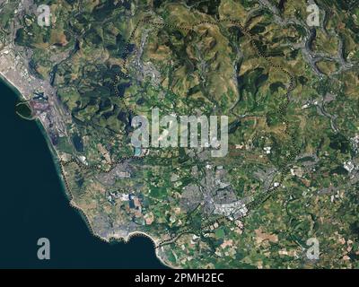 Bridgend, regione del Galles - Gran Bretagna. Mappa satellitare ad alta risoluzione Foto Stock