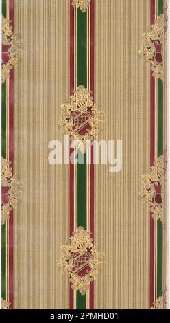 Parete laterale (USA); prodotto da Standard Wall-Paper Company; carta stampata a macchina; 92 x 47 cm (36 1/4 x 18 1/2 pollici) Foto Stock