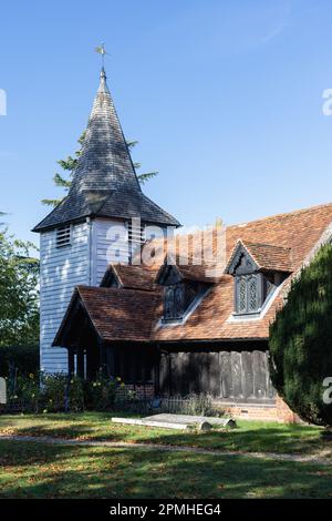 Chiesa di Greenstead il 11th ottobre 2022 a Greensted, Essex, in Inghilterra. Credit: Notizie SMP Foto Stock