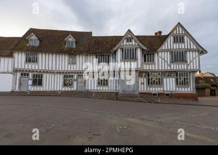 Lavenham Guildhall il 12th ottobre 2022 a Lavenham, Suffolk, in Inghilterra. Credit: Notizie SMP Foto Stock