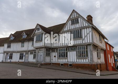 Lavenham Guildhall il 12th ottobre 2022 a Lavenham, Suffolk, in Inghilterra. Credit: Notizie SMP Foto Stock