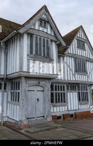 Lavenham Guildhall il 12th ottobre 2022 a Lavenham, Suffolk, in Inghilterra. Credit: Notizie SMP Foto Stock