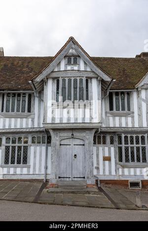 Lavenham Guildhall il 12th ottobre 2022 a Lavenham, Suffolk, in Inghilterra. Credit: Notizie SMP Foto Stock