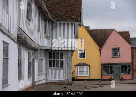 Lavenham Guildhall il 12th ottobre 2022 a Lavenham, Suffolk, in Inghilterra. Credit: Notizie SMP Foto Stock