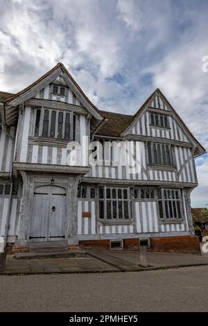 Lavenham Guildhall il 12th ottobre 2022 a Lavenham, Suffolk, in Inghilterra. Credit: Notizie SMP Foto Stock