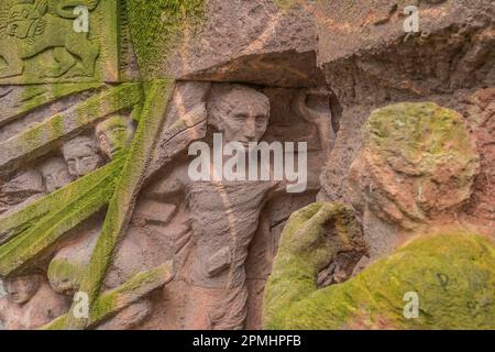 Denkmal von Ingeborg Hunzinger zum Frauenprotesta in der Rosenstraße, Mitte, Berlino, Germania Foto Stock