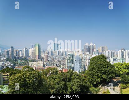 Vista dell'area residenziale centrale di macau macao in cina Foto Stock