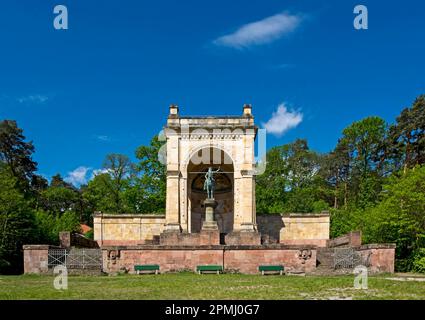 Monumento alla vittoria e alla pace, Werderberg, Edenkoben, Palatinato del Sud, Palatinato, Renania-Palatinato, Germania Foto Stock