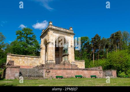 Monumento alla vittoria e alla pace, Werderberg, Edenkoben, Palatinato del Sud, Palatinato, Renania-Palatinato, Germania Foto Stock