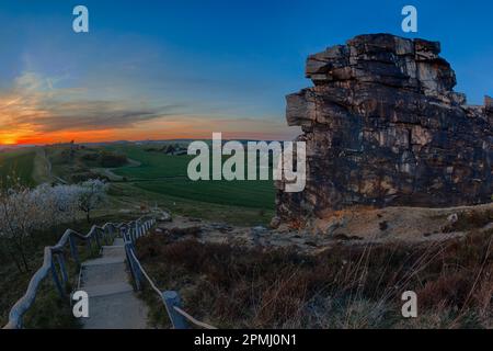 Muro del diavolo Harz Foto Stock