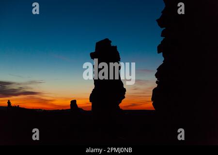 Muro del diavolo Harz Foto Stock