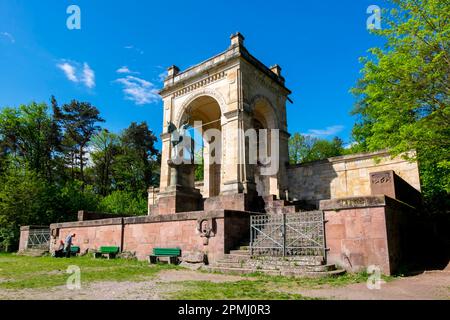 Monumento alla vittoria e alla pace, Werderberg, Edenkoben, Palatinato del Sud, Palatinato, Renania-Palatinato, Germania Foto Stock