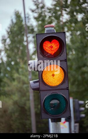 Semafori, Akureyri, Islanda Foto Stock