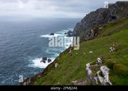 Testa di Bray, Valentia Island, Skellig Ring, Irlanda, Isola di Valencia Foto Stock