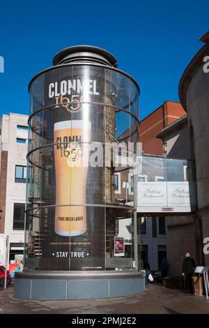 Pubblicità per Clonmel Beer dal 1650, Dublino, Contea di Dublino, Irlanda Foto Stock
