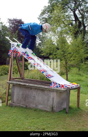 Kettlewell Scarecrow Festival (2010), Wharfedale, North Yorkshire Foto Stock