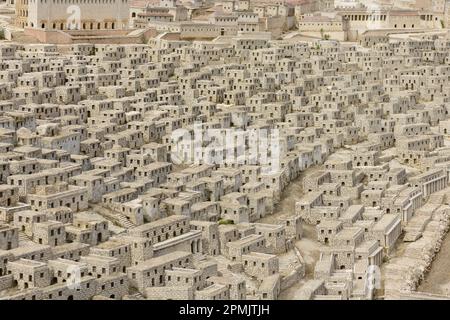 Modello dell'antica Gerusalemme. Museo di Israele, Gerusalemme, Israele. Foto Stock
