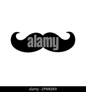 Icona Mustache. Semplice illustrazione dell'icona del vettore baffi in italia Illustrazione Vettoriale