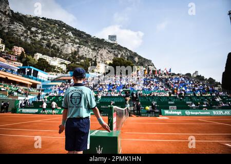 Roquebrune Cap Martin, Francia - 14/04/2023, General view durante il Rolex Monte-Carlo, ATP Masters 1000 evento di tennis il 11 aprile 2023 al Monte-Carlo Country Club di Roquebrune Cap Martin, Francia - Photo: Matthieu Mirville/DPPI/LiveMedia Foto Stock