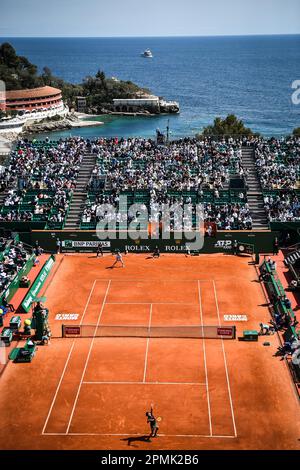 Roquebrune Cap Martin, Francia - 14/04/2023, General view durante il Rolex Monte-Carlo, ATP Masters 1000 evento di tennis il 11 aprile 2023 al Monte-Carlo Country Club di Roquebrune Cap Martin, Francia - Photo: Matthieu Mirville/DPPI/LiveMedia Foto Stock