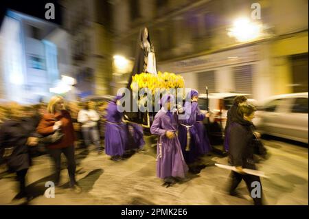 Sassari Processione di Santissimi Misteri. Sassari. Sardegna . Italia Foto Stock