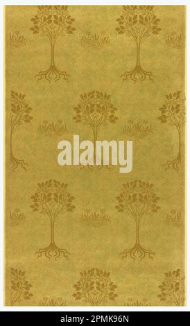 Sidewall (USA); prodotto da Standard Wall-Paper Company; carta stampata a macchina Foto Stock