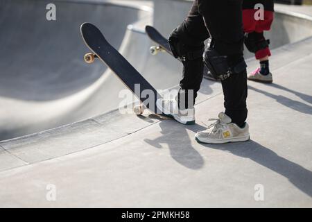 Ibaraki, Giappone. 13th Apr, 2023. General view Skateboarding : il 2nd Mynavi Skateboarding Giappone APRE il Parco degli uomini Qualificandosi a Murasaki Park Kasama a Ibaraki, Giappone . Credit: AFLO SPORT/Alamy Live News Foto Stock
