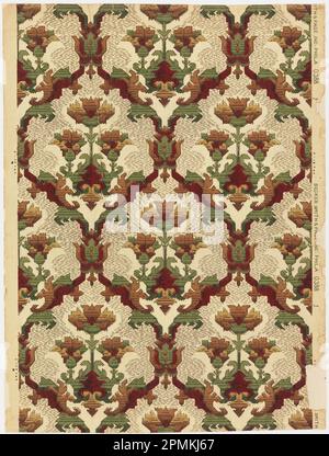 Sidewall (USA); prodotto da Becker, Smith & Page, Inc.; stampato a macchina; 65,5 x 49,5 cm (25 13/16 x 19 1/2 pollici) Foto Stock