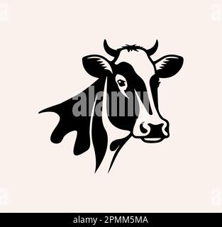 Illustrazione del vettore a Cow disegno a mano. Illustrazione Vettoriale