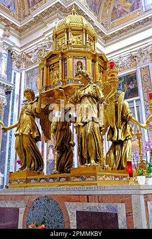 La Capella Sistina in Santa Maria maggiore Basilica di Roma Foto Stock