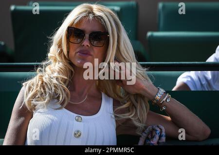 Roquebrune Cap Martin, Francia - 14/04/2023, Victoria SILVSTEDT durante il Rolex Monte-Carlo, ATP Masters 1000 evento di tennis il 12 aprile 2023 al Monte-Carlo Country Club di Roquebrune Cap Martin, Francia - Foto: Matthieu Mirville/DPPI/LiveMedia Foto Stock