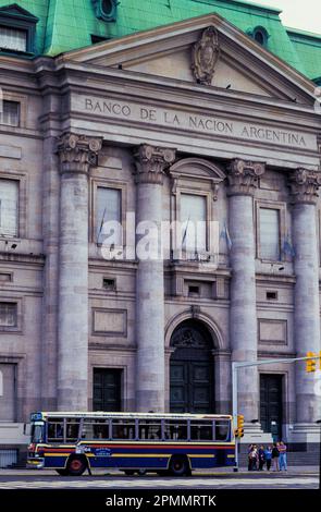 Argentina, Buenos Aires. Banco Nacional de Argentina. Foto Stock