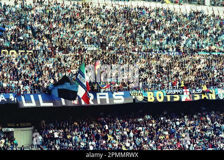 Italia stagione degli ultra 1990-91 Serie A - nella foto - inter-cesena Foto Stock