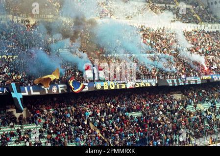 Italia stagione degli ultrauri 1990-91 Serie A - nella foto - inter-fiorentina Foto Stock