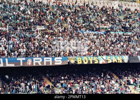 Italia stagione degli ultra 1990-91 Serie A - nella foto - inter-lazio Foto Stock