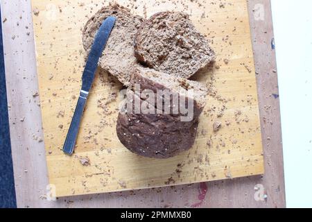 Pagnotta di immagine pubblicitaria del pane Foto Stock