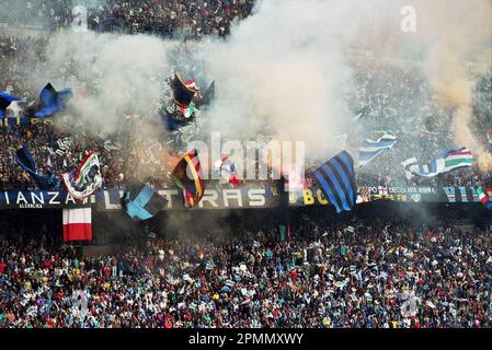 Italia ultraana stagione 1990-91 Serie A - nella foto - inter-sampdoria Foto Stock